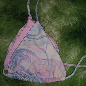 Colorful Triangle Bikini Top